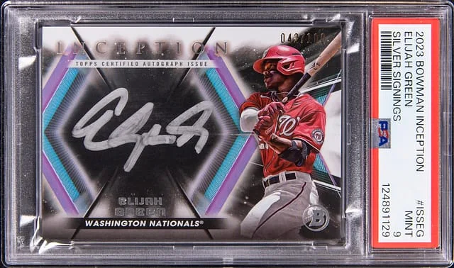 2023 Bowman Elijah Inception Silver Signings #ISS-EG card image