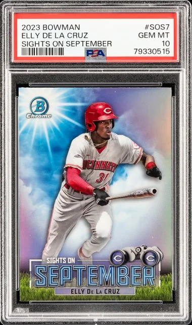 2023 Bowman Elly De La Cruz Sights On September #SOS-7 card image