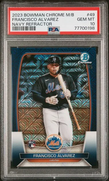 2023 Bowman Francisco Alvarez Mega Box Chrome #49 card image
