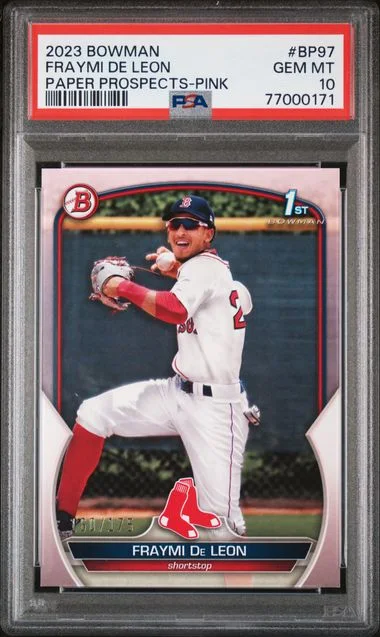 2023 Bowman Fraymi De Leon Paper Prospects #BP97 card image