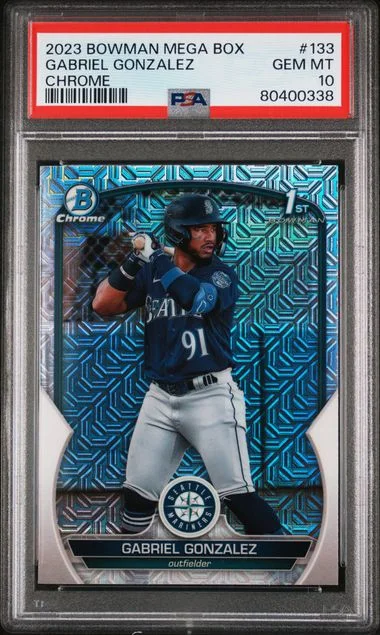 2023 Bowman Gabriel Gonzalez Mega Box Chrome #133 card image