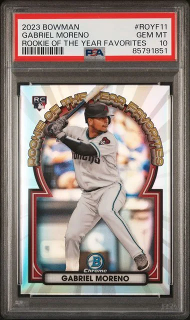 2023 Bowman Gabriel Moreno Of The Year Favorites #ROYF-11 card image
