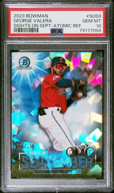 2023 Bowman George Valera Sights On September Atomic Refractor #SOS-9 card image