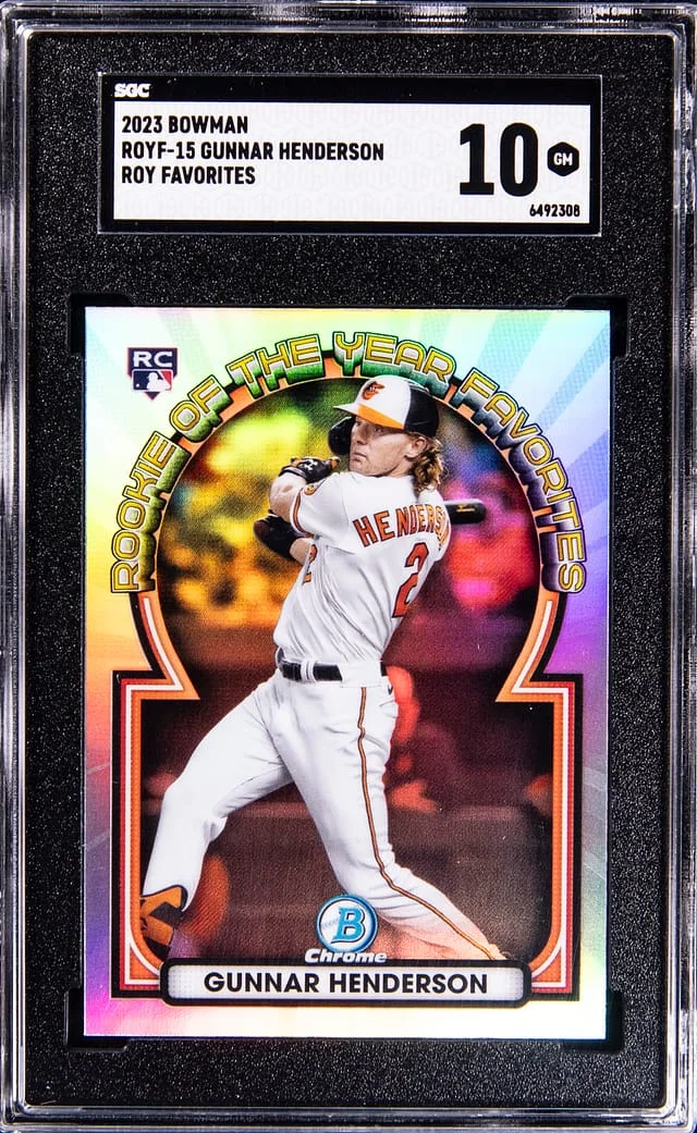 2023 Bowman Gunnar Henderson Mega Box Roy Favorites #ROYF15 card image