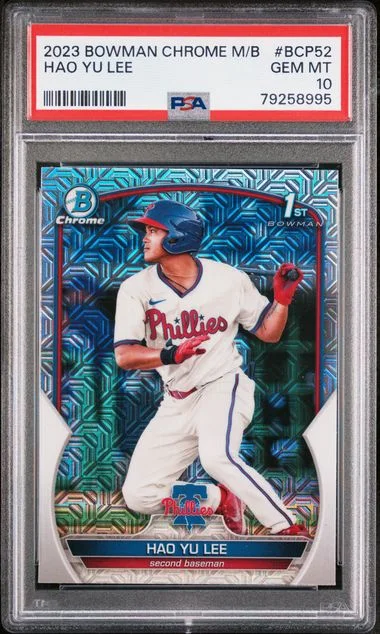 2023 Bowman Hao Yu Lee Mega Box Chrome #BCP52 card image