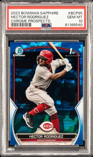 2023 Bowman Hector Rodriguez Sapphire Edition Chrome Prospects #BCP-95 card image