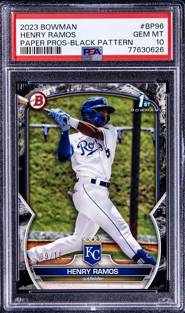 2023 Bowman Henry Ramos Paper Prospects Black Pattern #BP96 card image