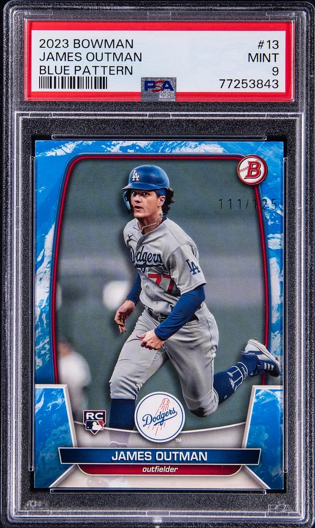 2023 Bowman James Outman Blue Pattern #13 card image