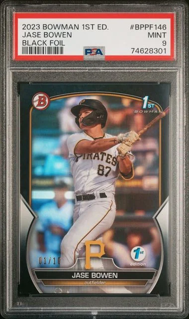 2023 Bowman Jase Bowen 1st Edition Black Foil #BPPF-146 card image