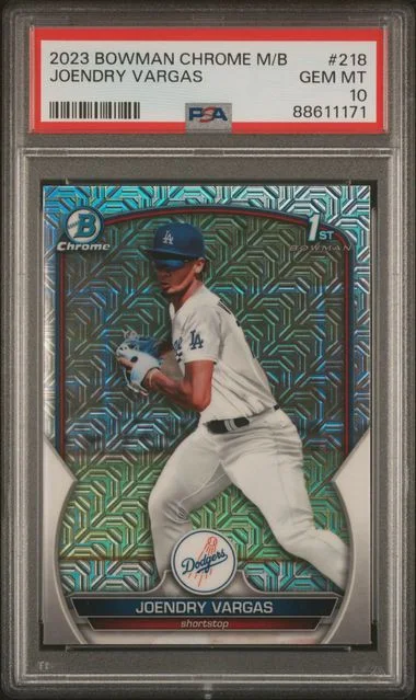 2023 Bowman Joendry Vargas Mega Box Chrome #218 card image
