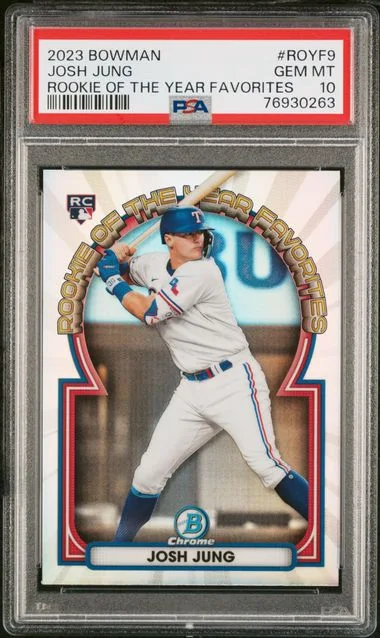 2023 Bowman Josh Jung ROY Favorites #ROYF9 card image
