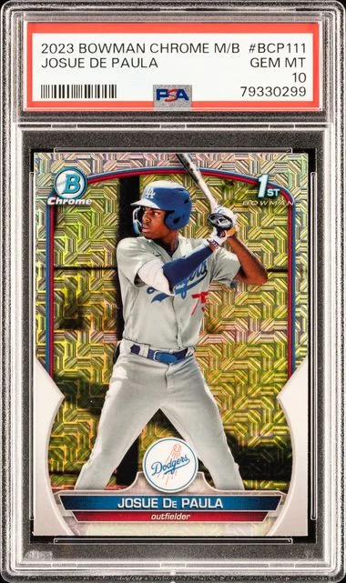 2023 Bowman Josue De Paula Mega Box Chrome #111 card image