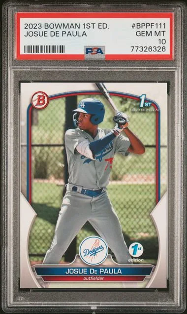 2023 Bowman Josue De Paula 1st Edition #BPPF-111 card image