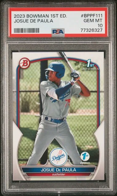 2023 Bowman Josue De Paula 1st Edition #Bppf111 card image