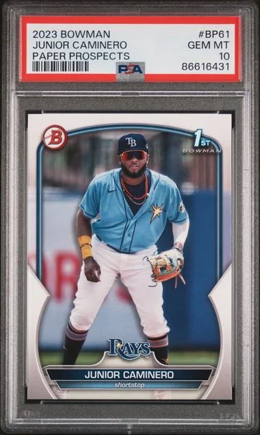 2023 Bowman Junior Caminero Paper Prospects #BP61 card image