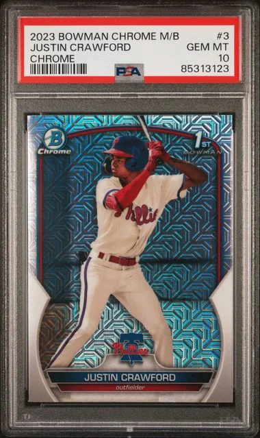 2023 Bowman Justin Crawford Mega Box Chrome #3 card image