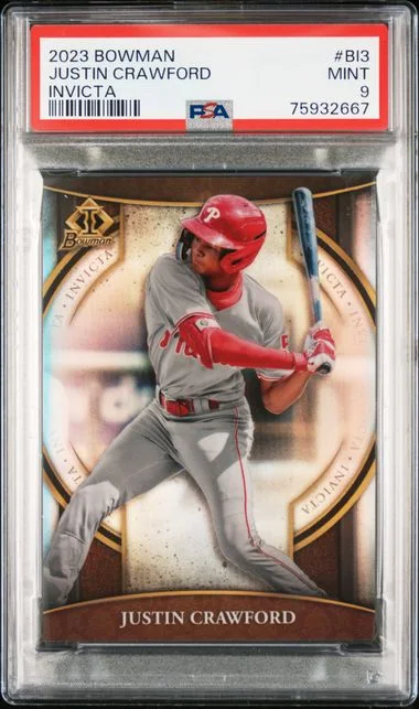 2023 Bowman Justin Crawford Invicta #BI3 card image