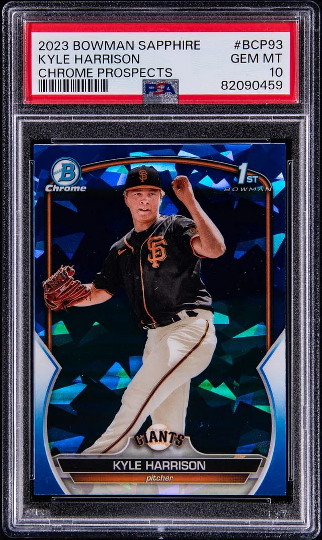 2023 Bowman Kyle Harrison Sapphire Edition Chrome Prospects #BCP-93 card image