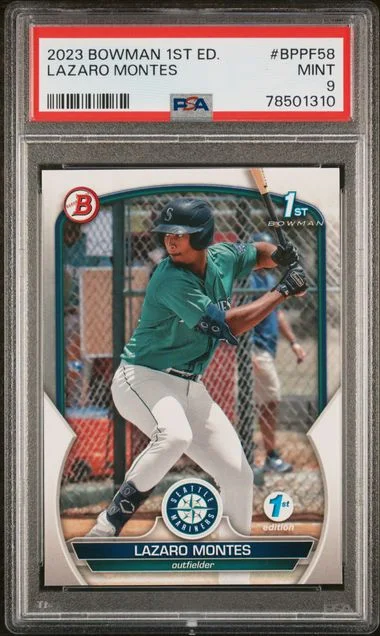 2023 Bowman Lazaro Montes 1st Edition #Bppf58 card image