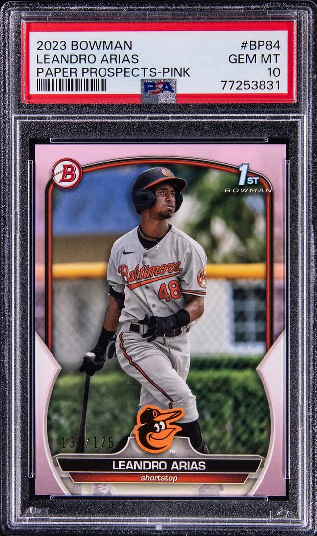 2023 Bowman Leandro Arias Paper Prospects Pink #BP84 card image