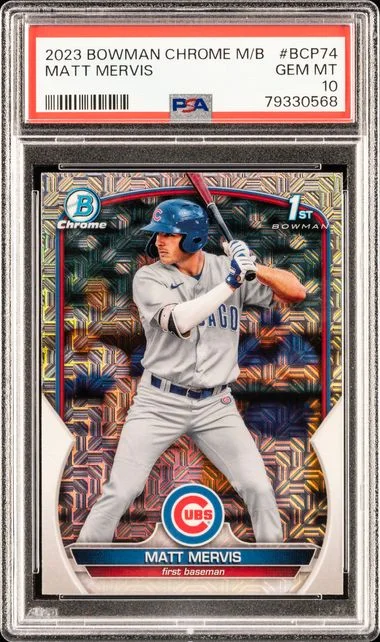 2023 Bowman Matt Mervis Mega Box Chrome #74 card image