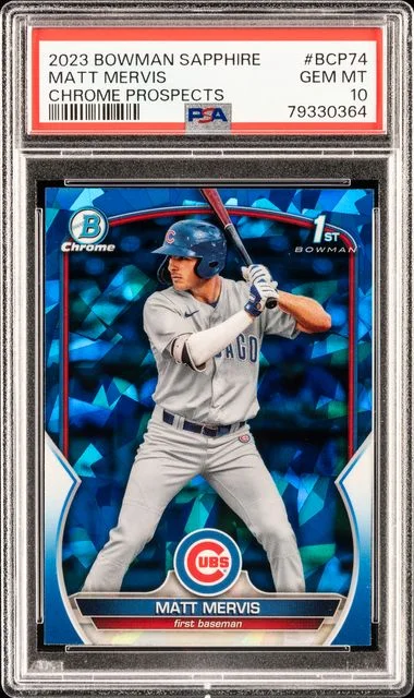 2023 Bowman Matt Mervis Sapphire Edition Chrome Prospects #Bcp74 card image