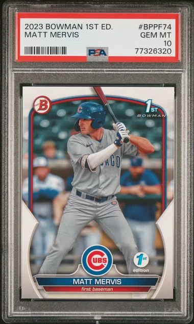 2023 Bowman Matt Mervis 1st Edition #BPPF-74 card image