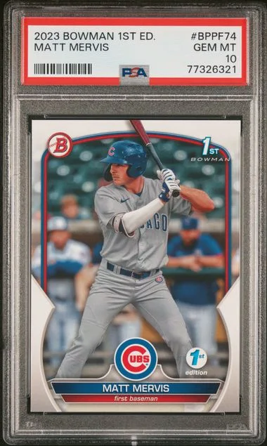 2023 Bowman Matt Mervis 1st Edition #Bppf74 card image