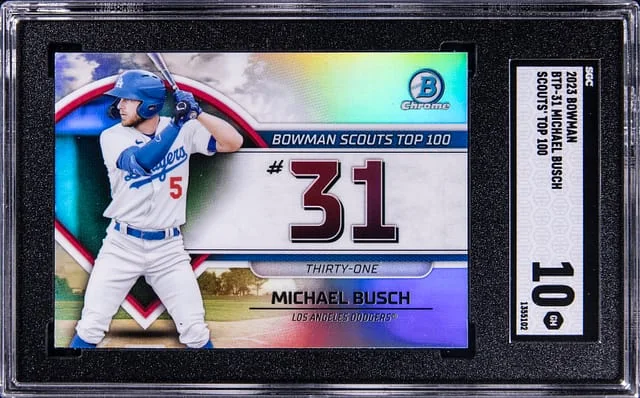 2023 Bowman Michael Busch Scouts Top 100 #BTP31 card image