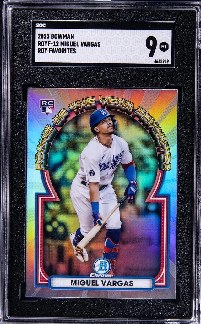 2023 Bowman Miguel Vargas ROY Favorites #ROYF12 card image