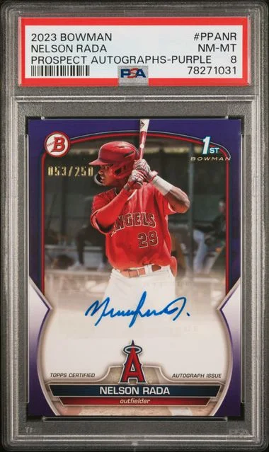 2023 Bowman Nelson Rada Prospect Autographs #PPANR card image