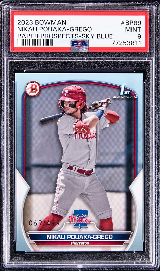 2023 Bowman Nikau Pouaka-Grego Paper Prospects Sky Blue #BP-89 card image