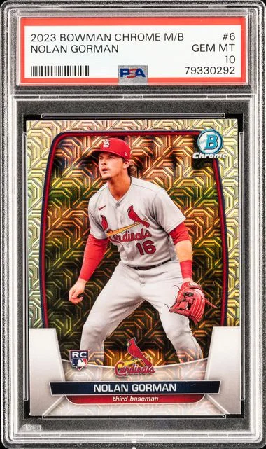 2023 Bowman Nolan Gorman Mega Box Chrome #6 card image