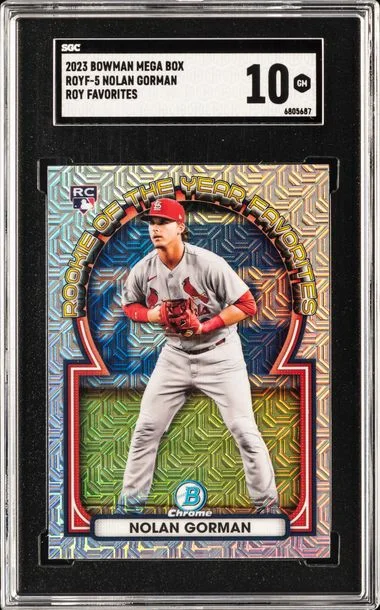 2023 Bowman Nolan Gorman Mega Box Roy Favorites #ROYF-5 card image