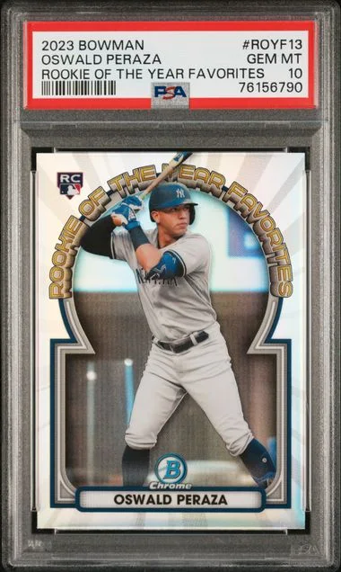 2023 Bowman Oswald Peraza Of The Year Favorites #ROYF13 card image