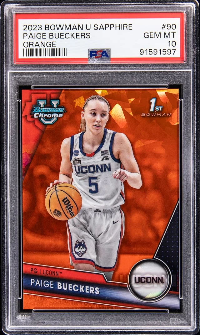 2023 Bowman Paige Beckers U Sapphire Orange #90 card image