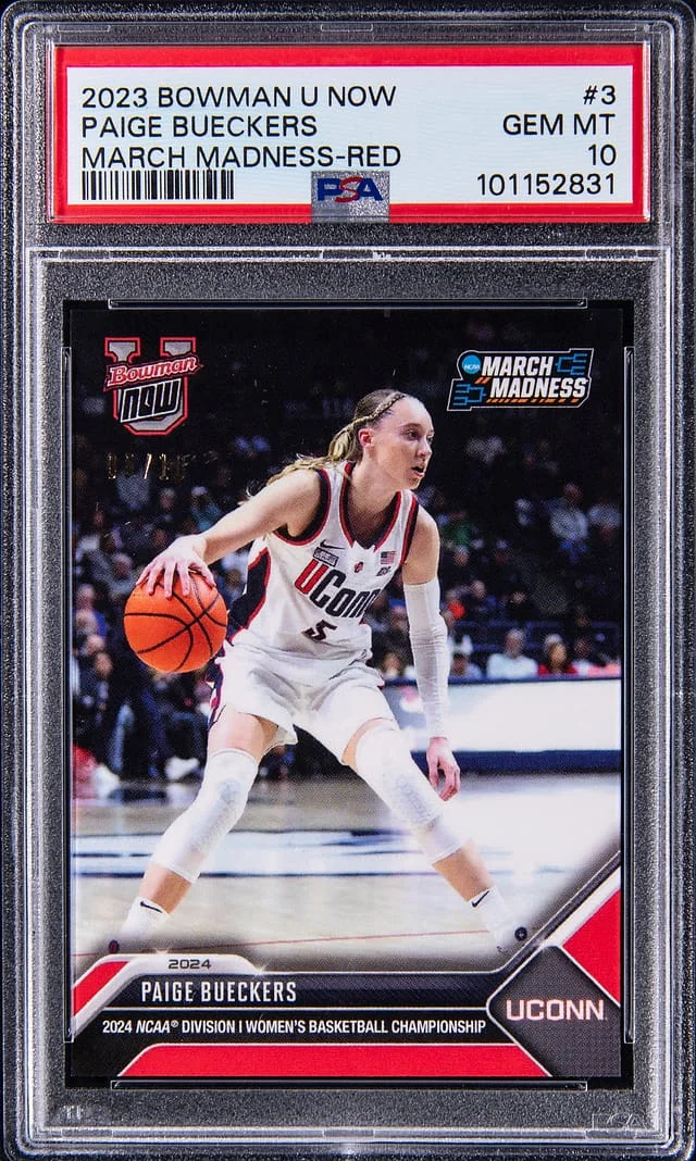 2023 Bowman Paige Bueckers U Now March Madness Red #3 card image