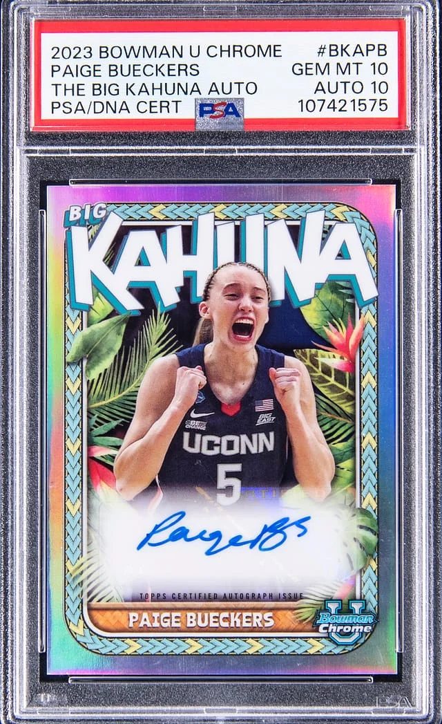 2023 Bowman Paige Bueckers U Chrome The Big Kahuna Autograph #BKA-PB card image