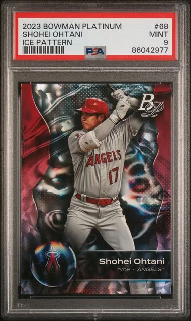 2023 Bowman Platinum Shohei Ohtani Ice Pattern #68 card image