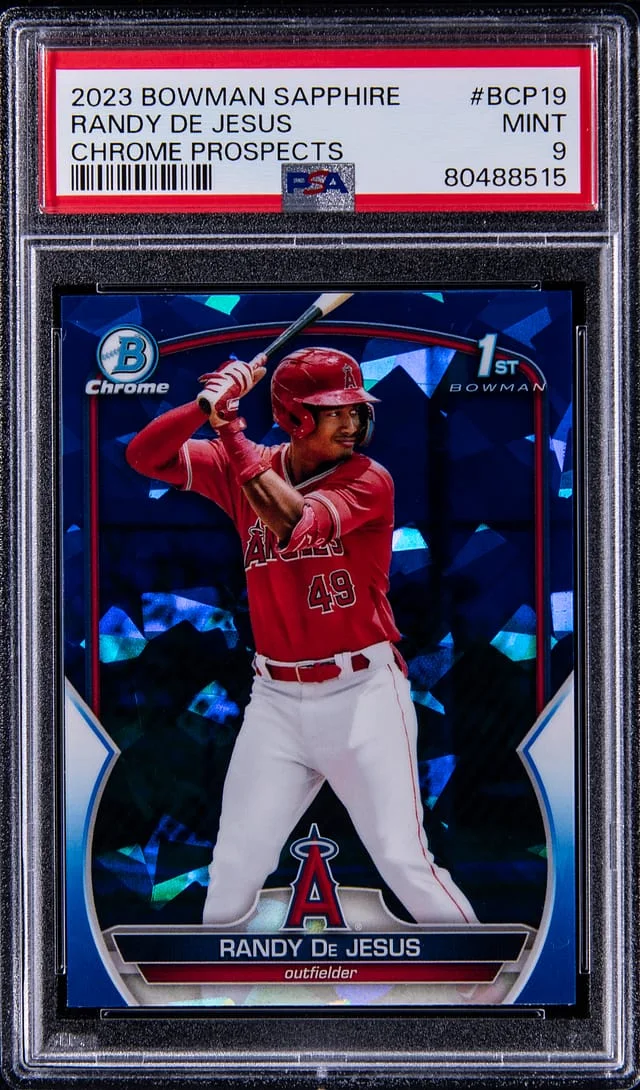 2023 Bowman Randy De Jesus Sapphire Edition Chrome Prospects #BCP19 card image