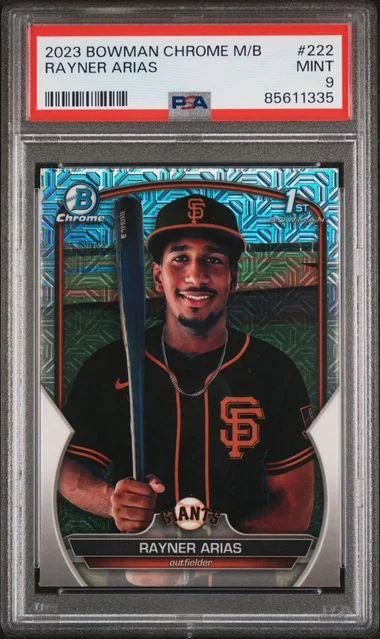 2023 Bowman Rayner Arias Mega Box Chrome #222 card image