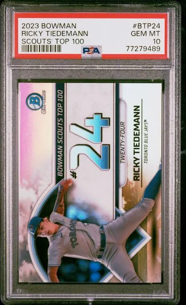 2023 Bowman Ricky Tiedemann Scouts' Top 100 #BTP24 card image