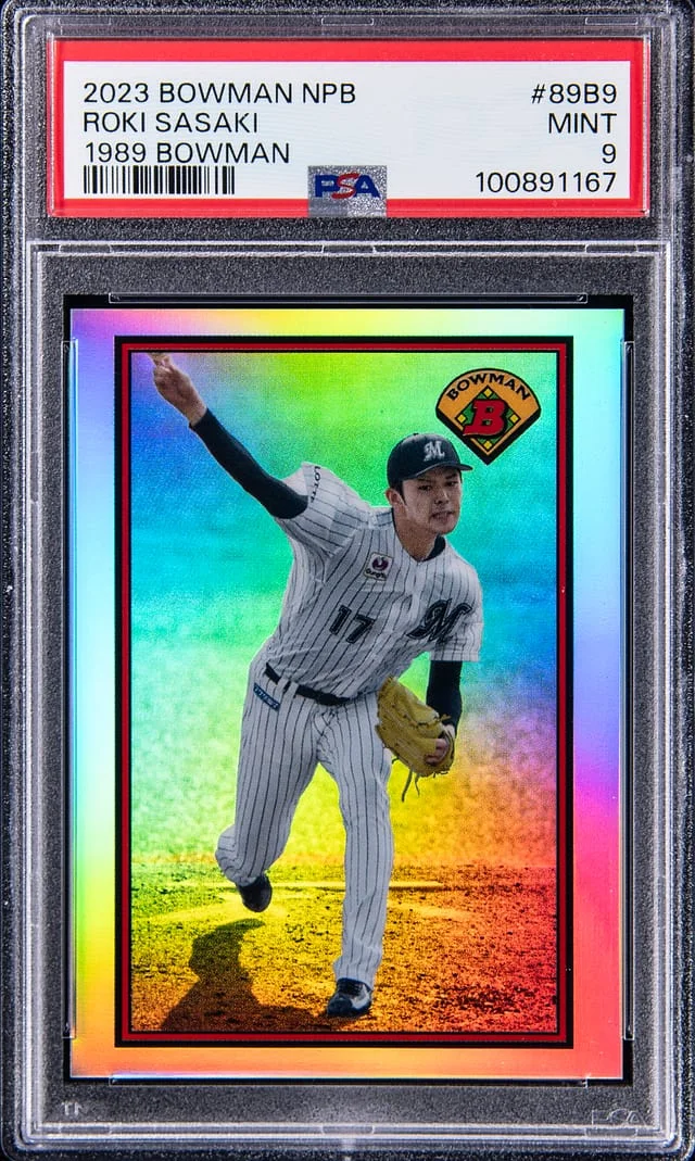 2023 Bowman Roki Sasaki NPB 1989 Bowman #89B-9 card image