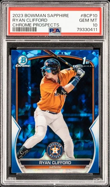 2023 Bowman Ryan Clifford Sapphire Edition Chrome Prospects #Bcp10 card image