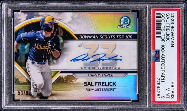 2023 Bowman Sal Frelick Scouts' Top 100 #BTP33 card image