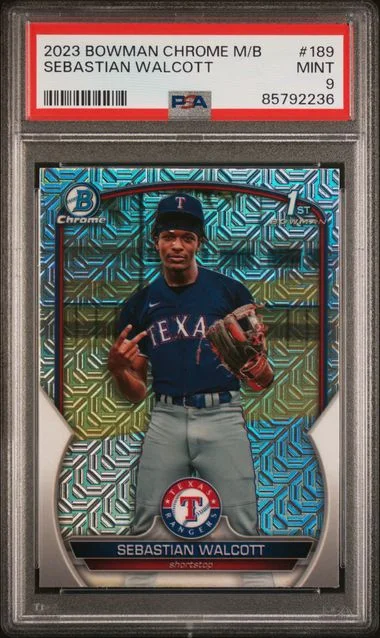 2023 Bowman Sebastian Walcott Mega Box Chrome #189 card image