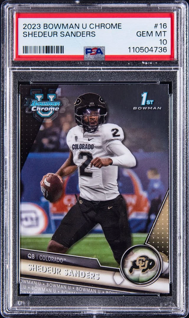 2023 Bowman Shedeur Sanders U Chrome #16 card image