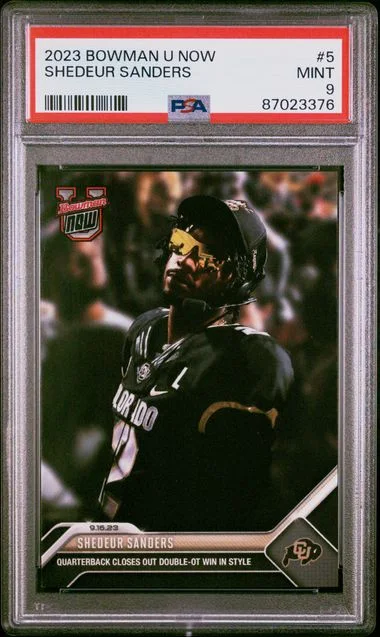 2023 Bowman Shedeur Sanders U Now #5 card image