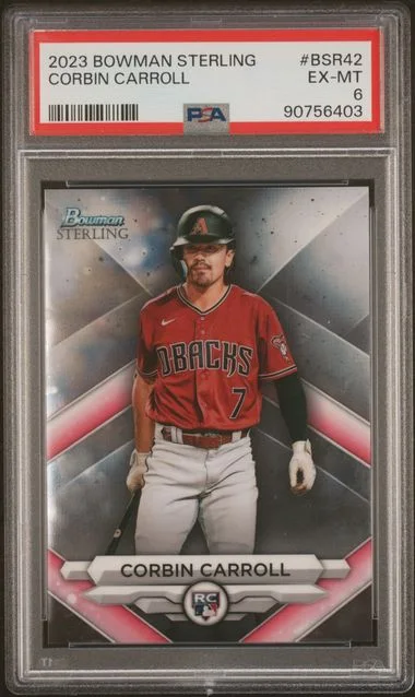 2023 Bowman Sterling Corbin Carroll Mini Diamond #BSR42 card image