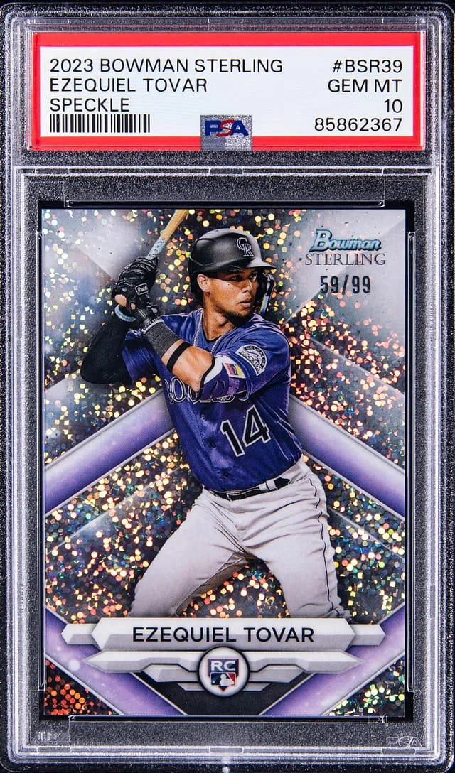 2023 Bowman Sterling Ezequiel Tovar Speckle #BSR39 card image